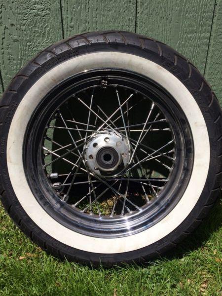 Harley Davidson front rim and tire