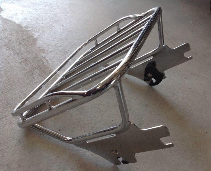 Quick release luggage rack fits 2000-2008 Harley Davidson tour