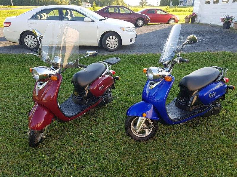 Pair of Yamaha Scooters