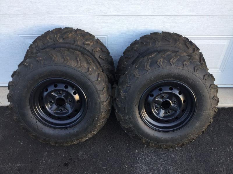 Set of ATV Wheels with Maxxis Tires