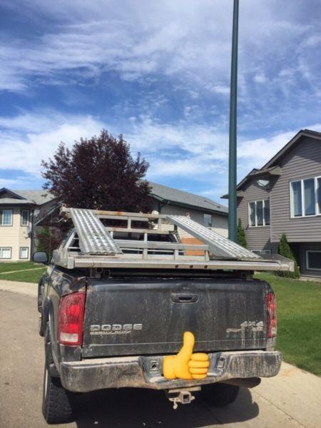 Sled deck side by side carrier