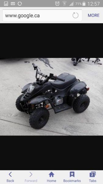 Wanted: ISO Giovanni 110 kids quad for parts