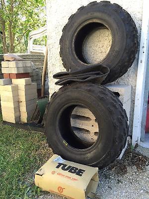 Used Yamaha Raptor front tires 70% tread with brand new tubes