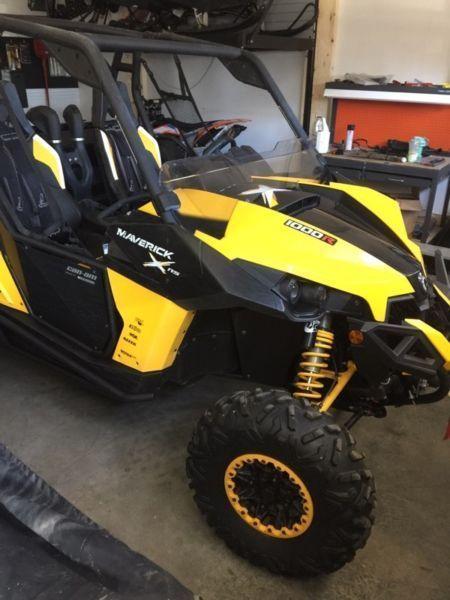 2013 Can Am Maverick Xrs lots of extras and trailer