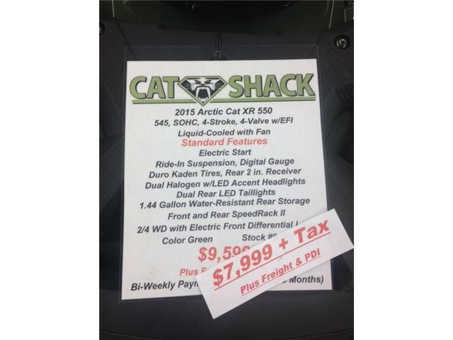 2015 Arctic Cat Alterra 550 4x4! Big Sale!!