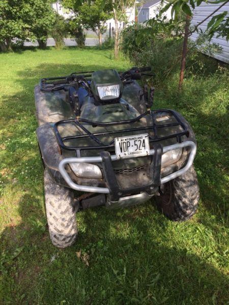 2008 Honda 500 foreman for sale