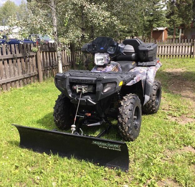 Polaris Sportsman 500, one owner, low kms, winch and plow