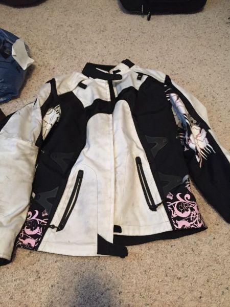 Women's Large scorpion motorcycle pants and scorpion jacket