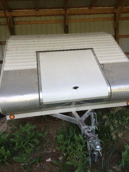 2013 Triton dual aluminum snowmobile trailer