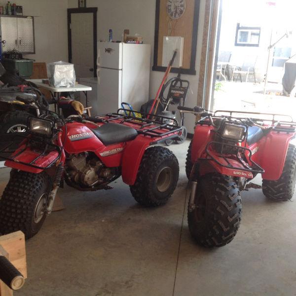 Two Honda 3 wheelers 5000.00 for pair or 2500.00 each