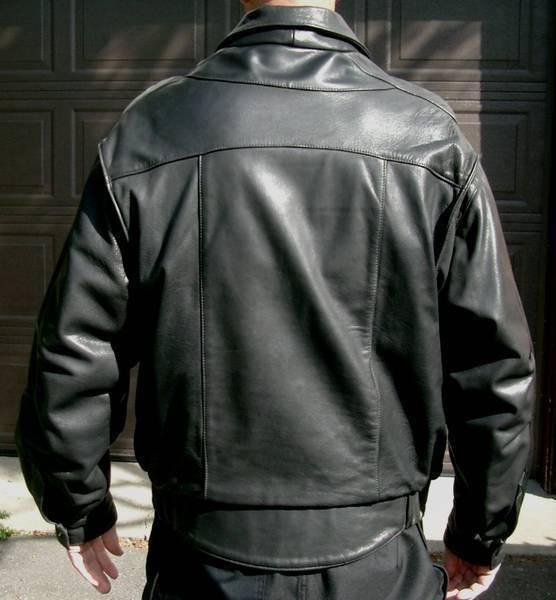 WOLFF leather bike jacket size 42
