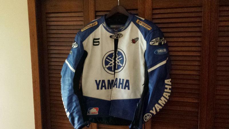 Joe Rocket Yamaha leather jacket Sz 48 XL