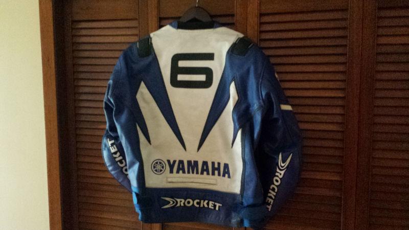 Joe Rocket Yamaha leather jacket Sz 48 XL