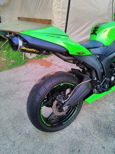 2007 KAWASAKI ZX6R TWO BROTHERS EXHAUST MONSTER ENERGY