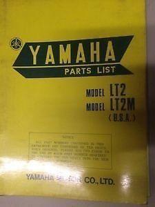 1972 Yamaha LT2 LT2M USA Parts Lisr