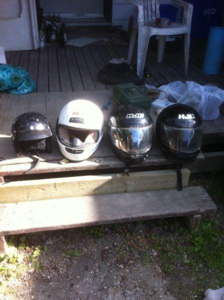 Motorcycle helmets small and med suze