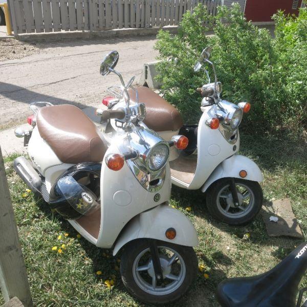 (TWO) Yamaha VINO 50cc ....... gas SCOOTER ...... only LEARNERs