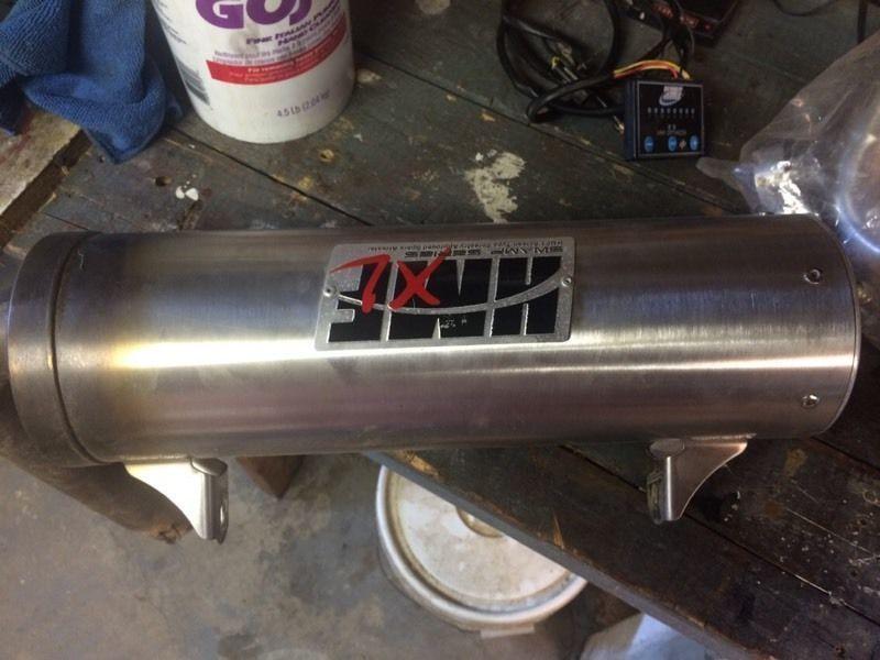 HMF XL Swamp series slip on exhaust with optimizer