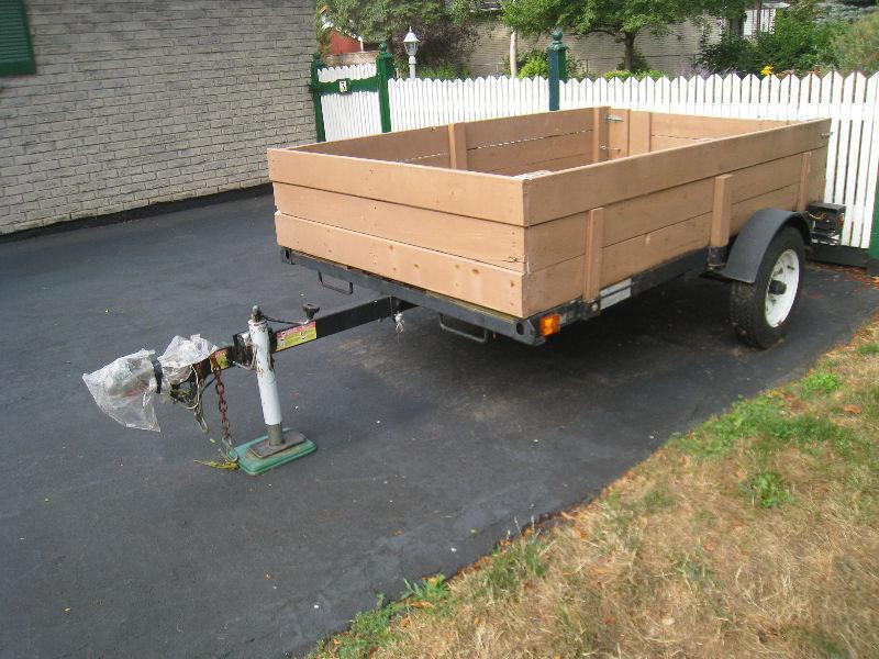 Factory built tilt deck trailer