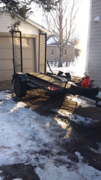 96 king quad with trailer 2200$