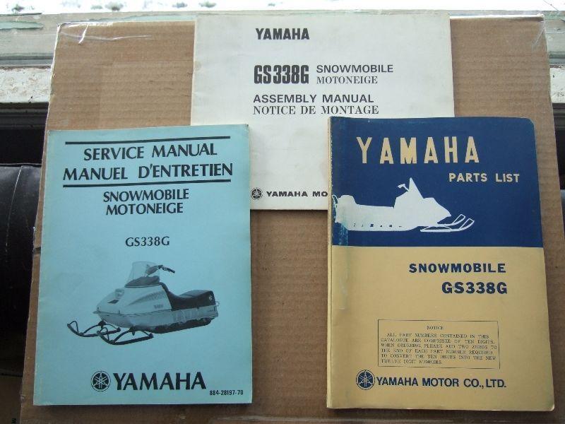 1975 YAMAHA GS338G MANUALS