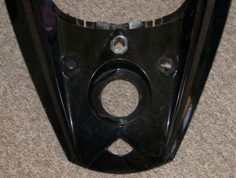black center console for skidoo