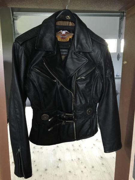 Ladies Harley Davidson Motorcycle Jacket Size Small