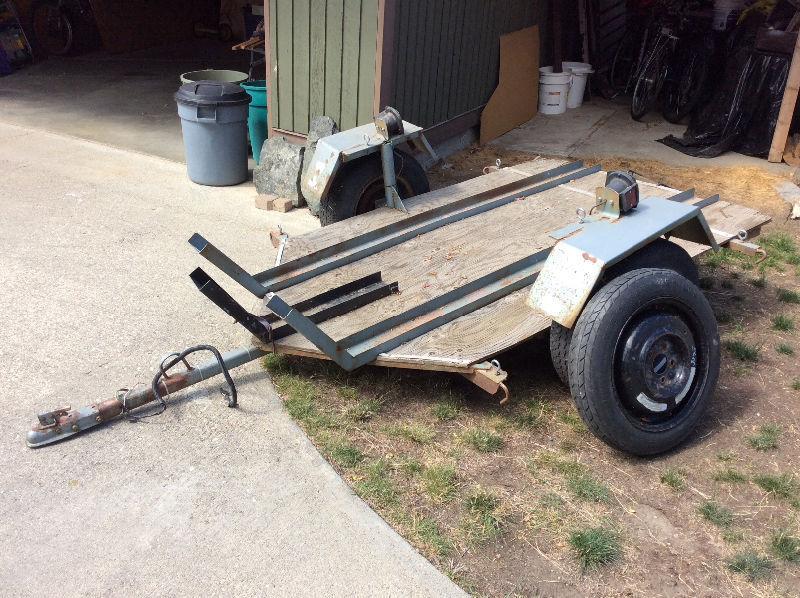 Home built motorcycle trailer