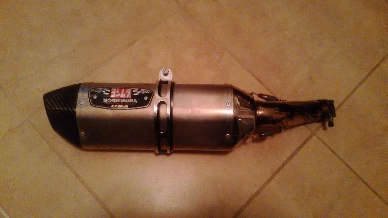 Yoshimura USS R77 Slip On Exhaust With Mid Pipe from GSXR