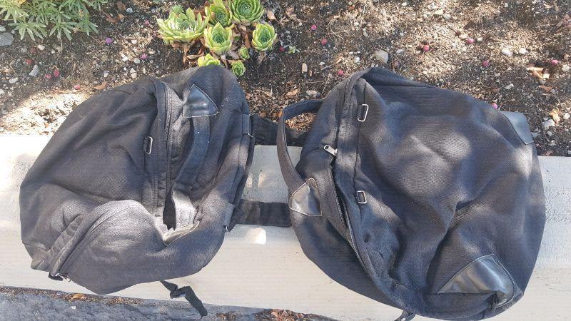 Motorcycle soft saddle bags