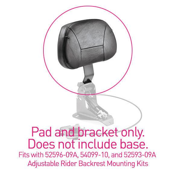 52423-09A - H-D Adjustable Rider Backrest (Comfort Stitch Style)