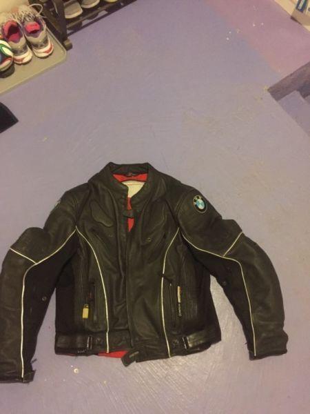 Leather BMW motorcycle jacket