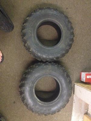 Two (2) USED Titan AT489 Tires, 23X7X10