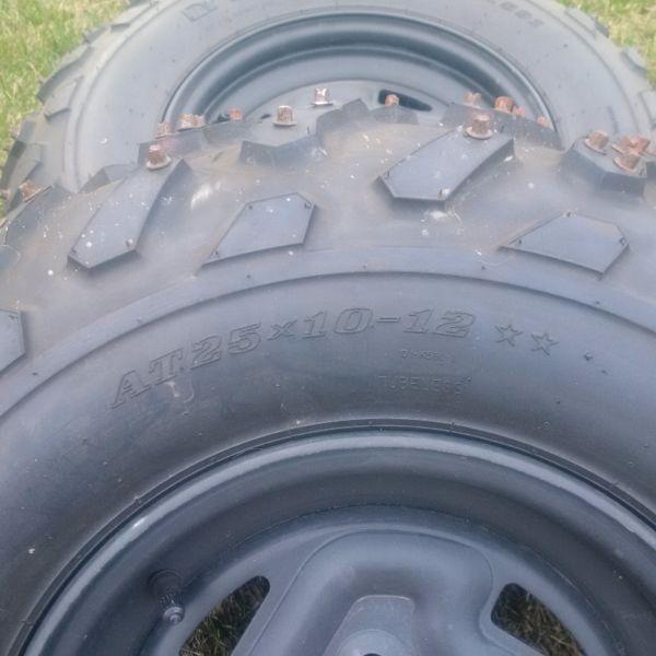 Studded Tires on Steel Rims