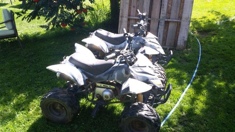 Two Gio 110 cc quads