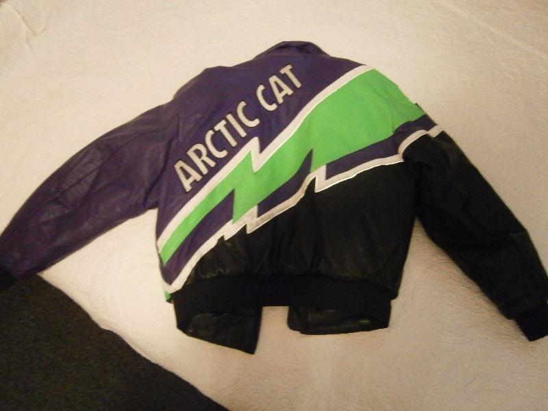 Arctic Cat Leather Snowmobile Jacket Size M