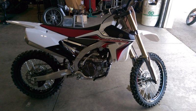 2015 Yamaha YZ450F trade for sled