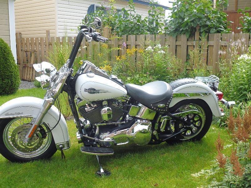 harley Davidson softail heritage 2005 blanche