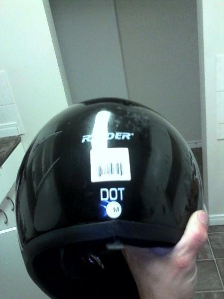 black motorcycle helmet