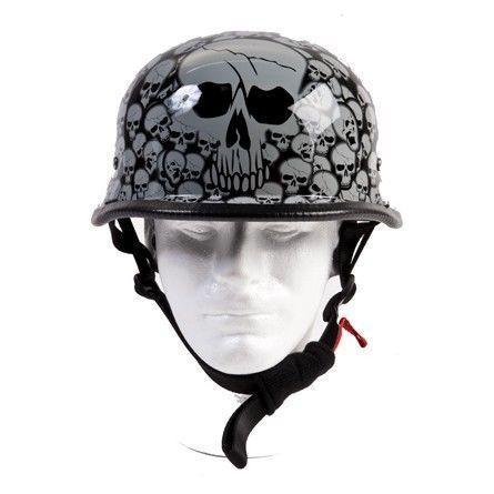 Blue Skull Graveyard German Novelty Helmet