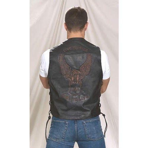 Mens Live To Ride & Ride To Live Vest
