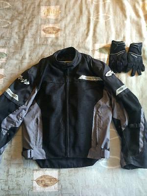 Joe rocket motorcycle jacket and helmet