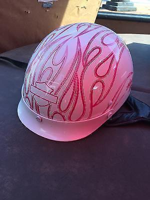 White and Hot Pink Harley Davidson women's helmet size medium