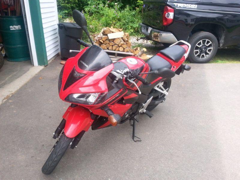 2008 Honda cbr 125r with 2 jacket and gloves