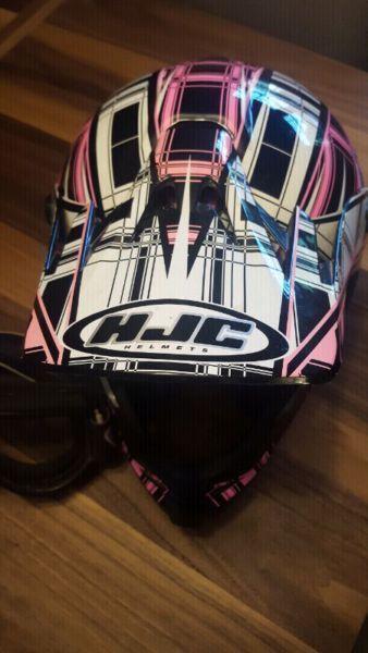 HJC Motocross/ATV helmet and goggles