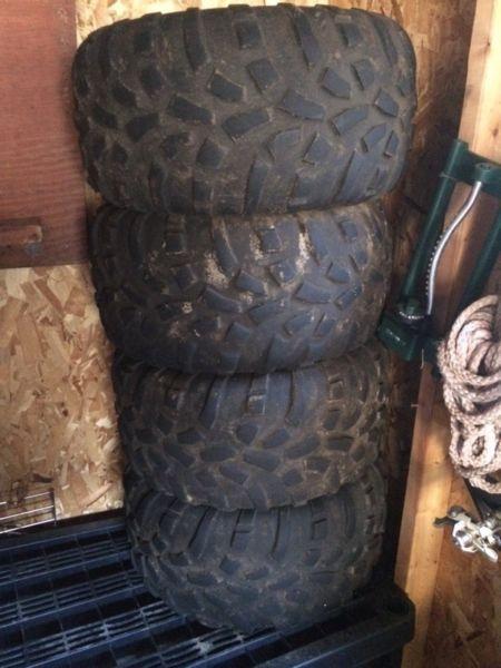 Set of 4 ATV/UTV tires and rims