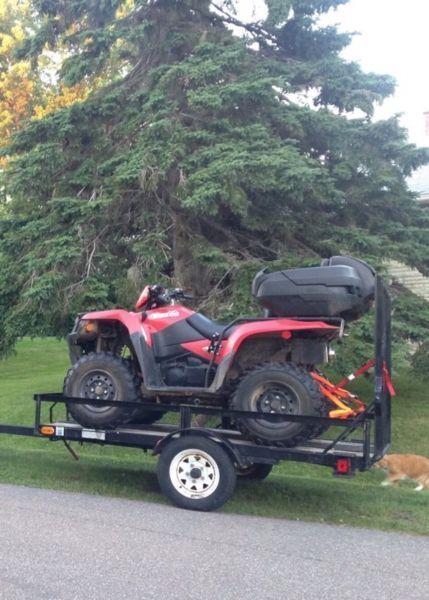 2013 Suzuki king quad 500 4x4 - with trailer