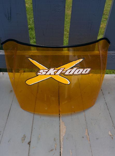Yellow Sport windshield for Bombardier MXZ Skidoo