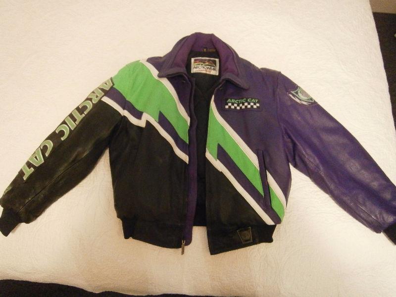 Arctic Cat Leather Snowmobile Jacket Size M