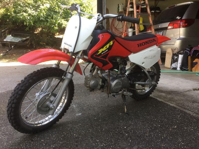 Honda xr70r dirt bike